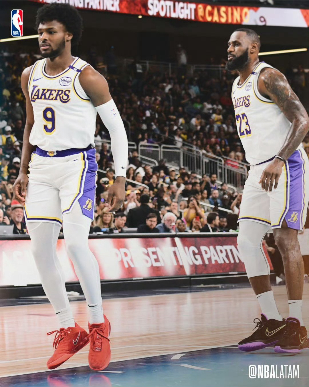 湖人B队强势巴西男篮，布克送出助攻