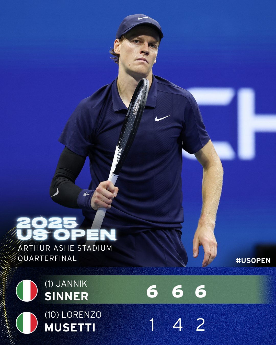 法网鏖战美网,辛纳带队取胜 法网鏖战美网,辛纳带队取胜